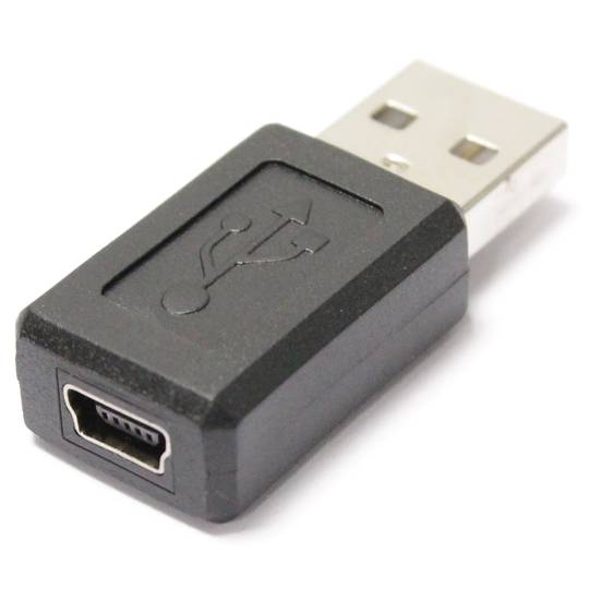 Adapter A Male to mini USB 5pin female type B