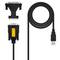 USB naar RS232 converterkabel 1.8 meter USB Type A mannelijk naar RS232 DB9/DB25 mannelijk
