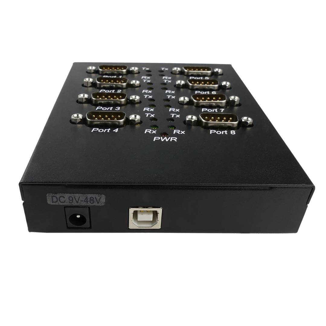 Adaptador USB a RS232 VSCOM 8 portas seriais e montagem em trilho DIN