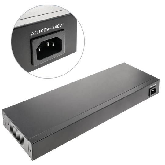 USB to RS232 adapter Titan 16 ports AM 16xDB9M compatible with DIN rail and rack 19