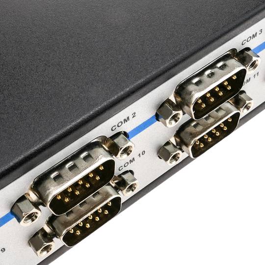 USB to RS232 adapter Titan 16 ports AM 16xDB9M compatible with DIN rail and rack 19