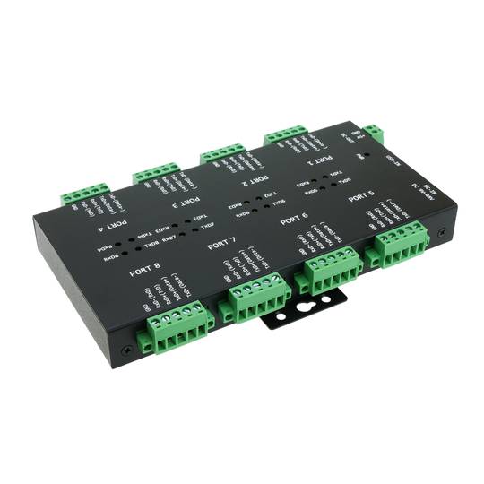 Adaptador industrial USB 2.0 para RS232 RS422 RS485 8 portas