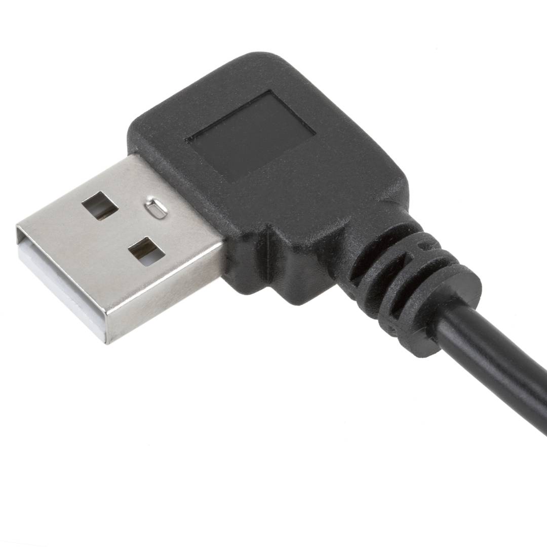 Cavo USB 2.0 tipo A maschio angolato a USB tipo A femmina per pannello 50  cm - Cablematic