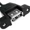 Cavo USB 2.0 tipo A maschio angolato a USB tipo A femmina per pannello 100 cm