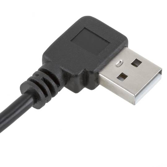 Cavo USB 2.0 tipo A maschio angolato a USB tipo A femmina per pannello 100 cm