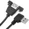 Cavo USB 2.0 tipo A maschio angolato a USB tipo A femmina per pannello 100 cm
