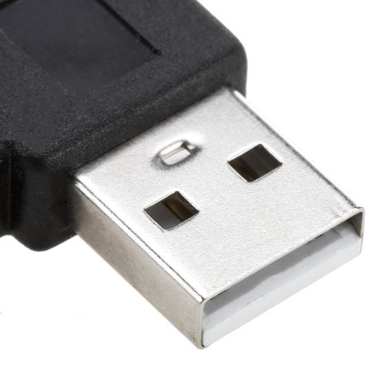 Cavo USB 2.0 tipo A maschio angolato a USB tipo A femmina per pannello 100 cm