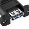 Kabel USB 3.0 type A mannelijk haaks naar USB type A vrouwelijk voor paneel 50 cm