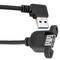 Kabel USB 3.0 type A mannelijk haaks naar USB type A vrouwelijk voor paneel 50 cm