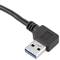 Kabel USB 3.0 type A mannelijk haaks naar USB type A vrouwelijk voor paneel 50 cm