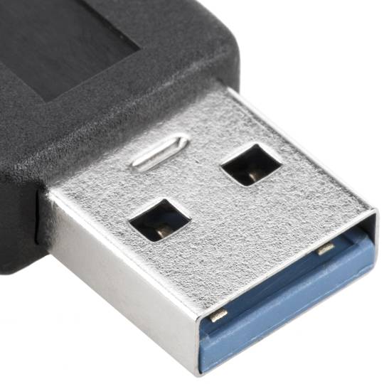 Kabel USB 3.0 type A mannelijk haaks naar USB type A vrouwelijk voor paneel 50 cm