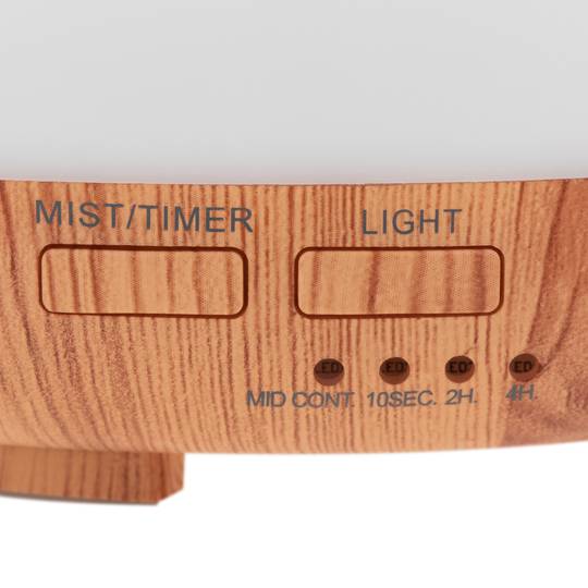 Difusor y humidificador de aromas por vibraciones ultrasónicas con luz RGB 12W 300 ml