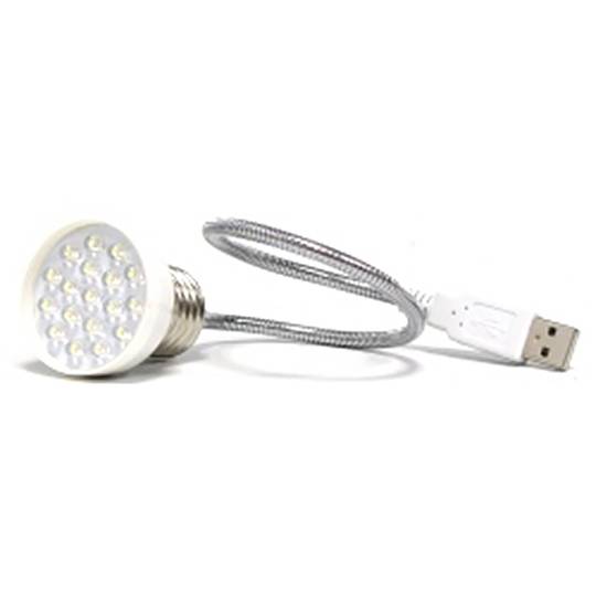 18 LED USB-lamp met E27-halogeenlamp