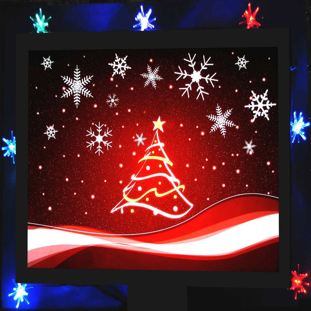 Veelkleurige kerststerren via USB