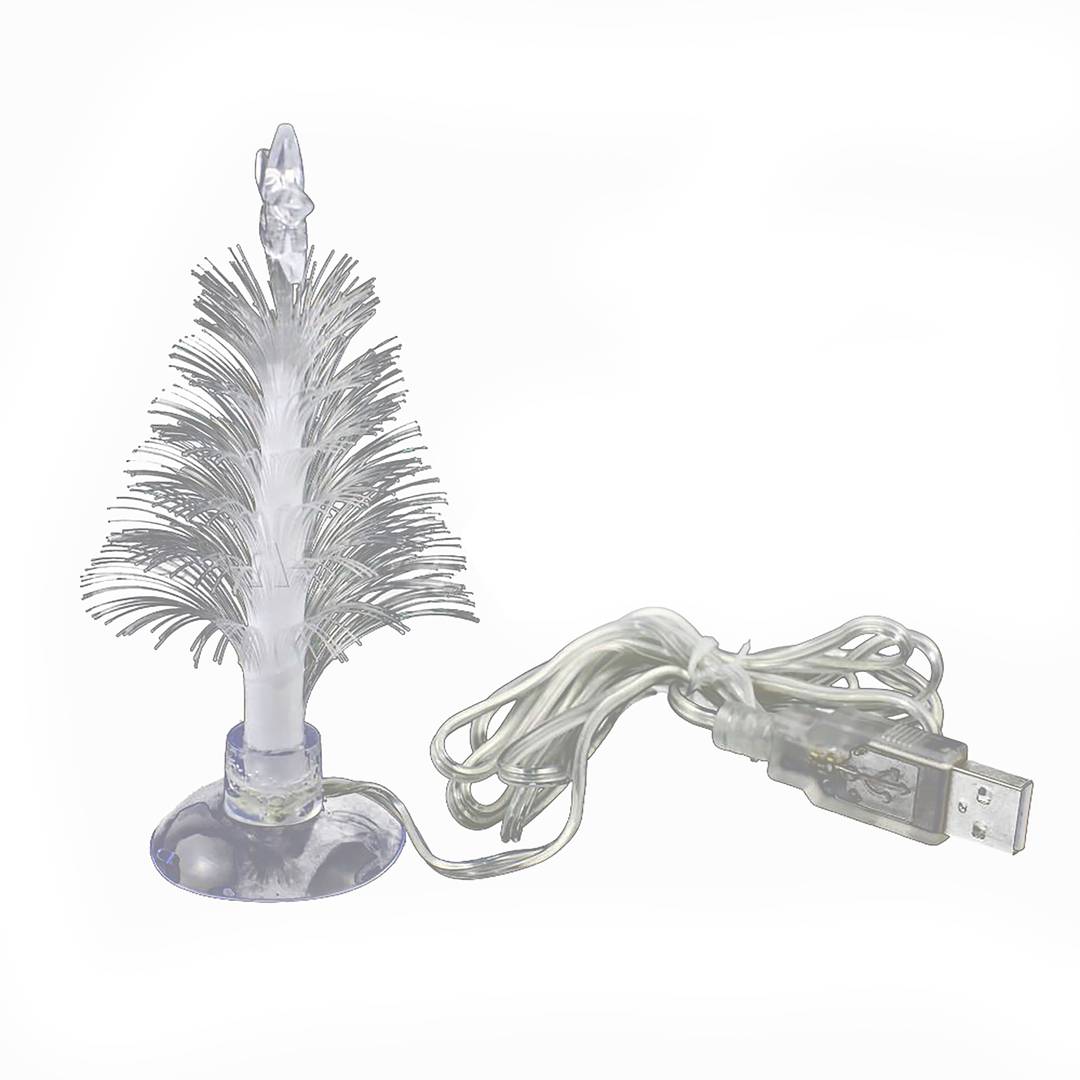 Fibras e 7 cores da árvore de Natal USB