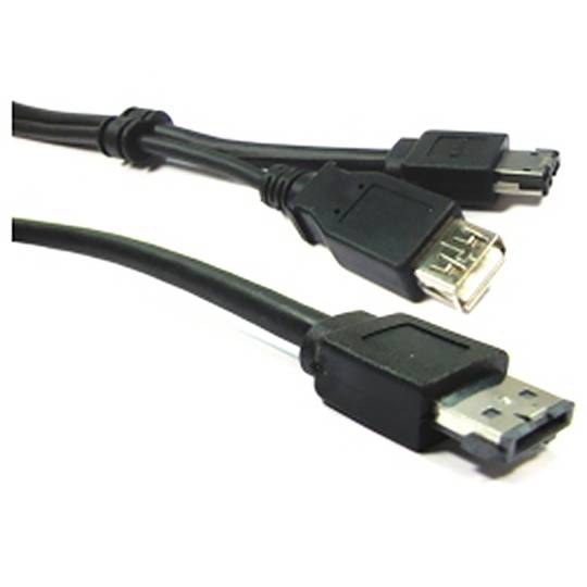 ESATAp cavo o eSATA + USB (M/eSATA + USB-AH-M) 1m
