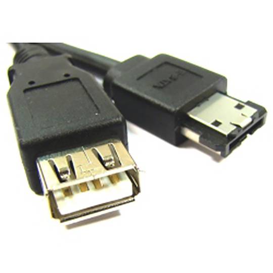 ESATAp cavo o eSATA + USB (M/eSATA + USB-AH-M) 1m