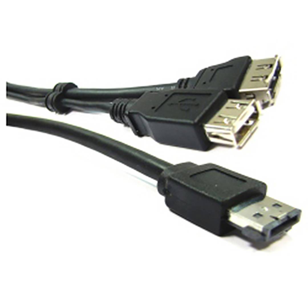 ESATAp cavo o eSATA + USB (M/eSATA + USB-AH-H) 1m