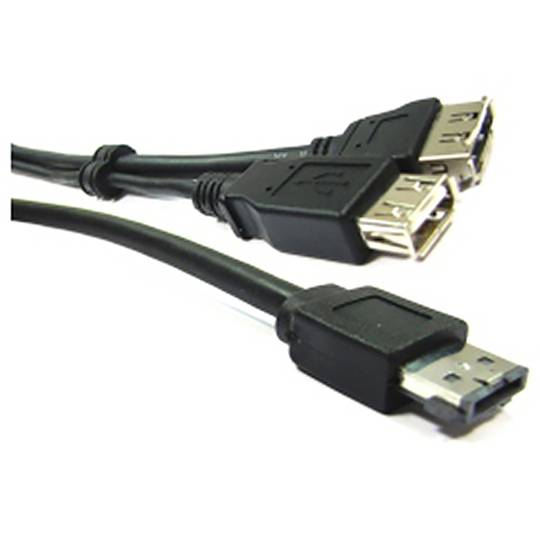 ESATAp cavo o eSATA + USB (M/eSATA + USB-AH-H) 1m