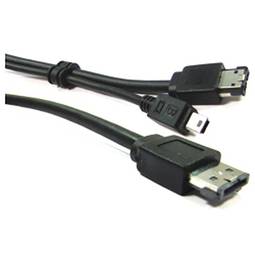 ESATAp + Cavo USB o eSATA (eSATA + M/MiniUSB5pin-BM-M) 3m