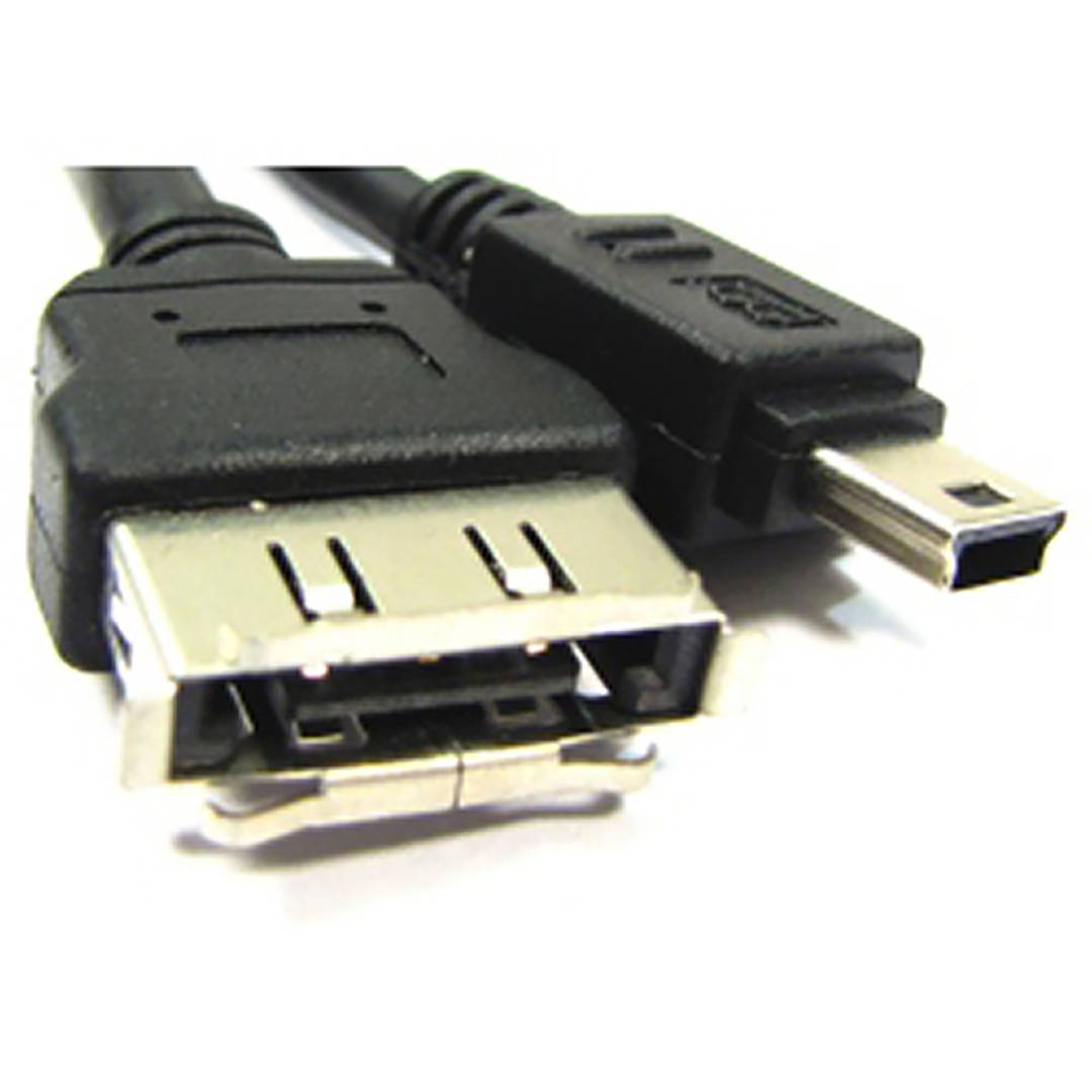 Kabel-oder eSATA + USB eSATAp (M/MiniUSB5pin-BM + eSATA-H) 2m