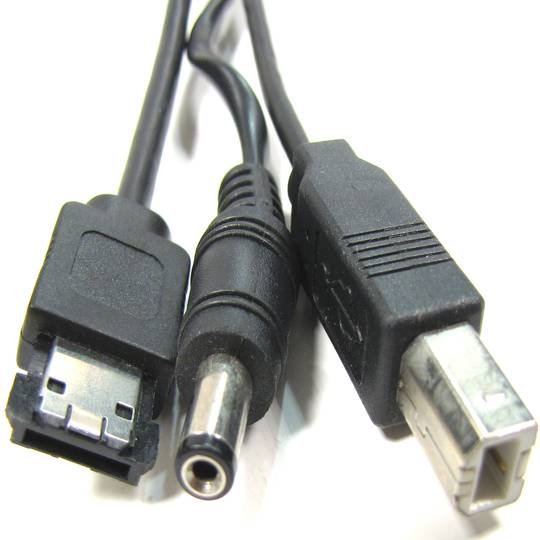 ESATAp à eSATA Cable USB 5V 12V 1m