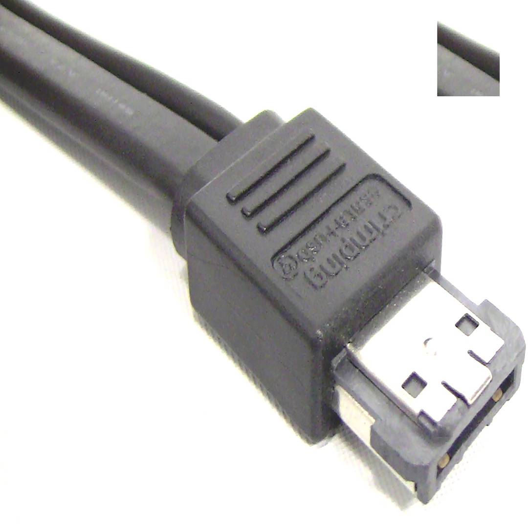 Kabel ESATAp do eSATA USB 5V 40 cm