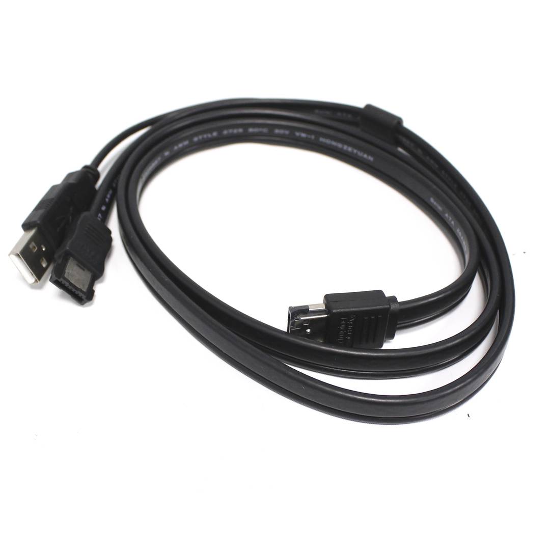 ESATAp con 1m cavo eSATA maschio e maschio mini USB