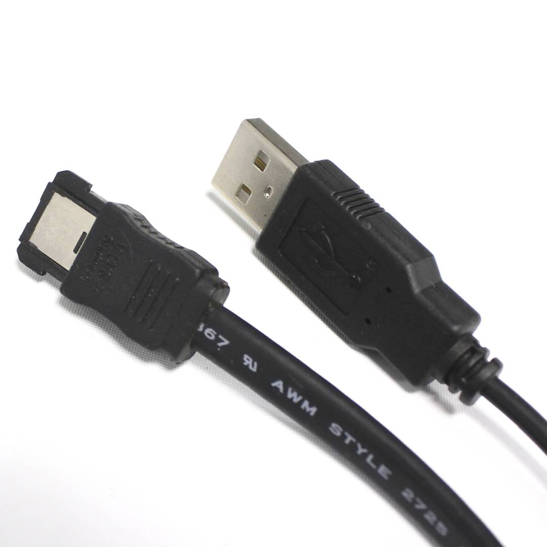 ESATAp con 1m cavo eSATA maschio e maschio mini USB