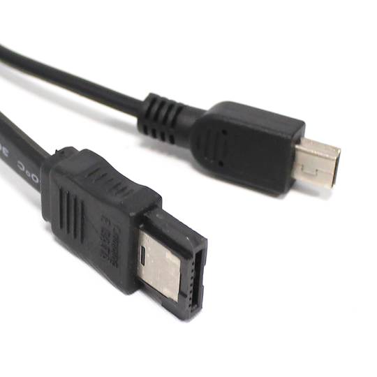 Cavo eSATAp ibrido per eSATA e mini USB maschio 3m