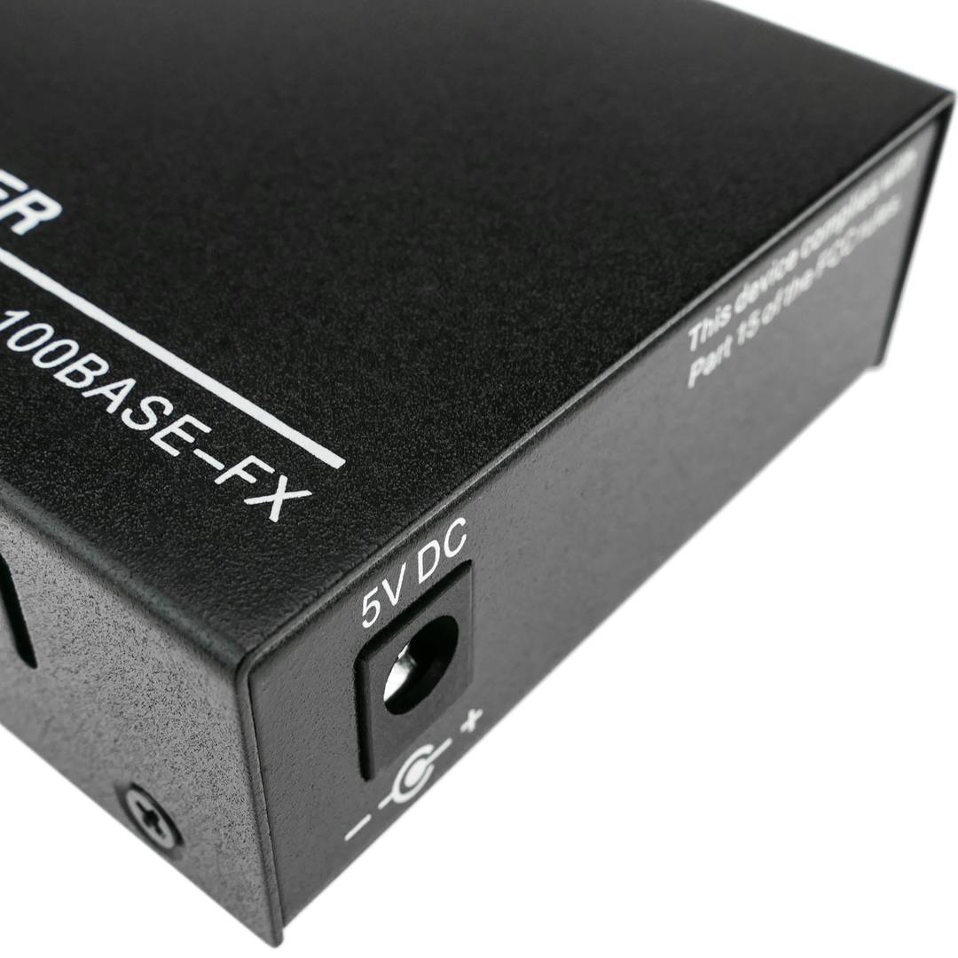 Conversor de fibra óptica 100 Mbps monomodo de SC a RJ45 a 25Km