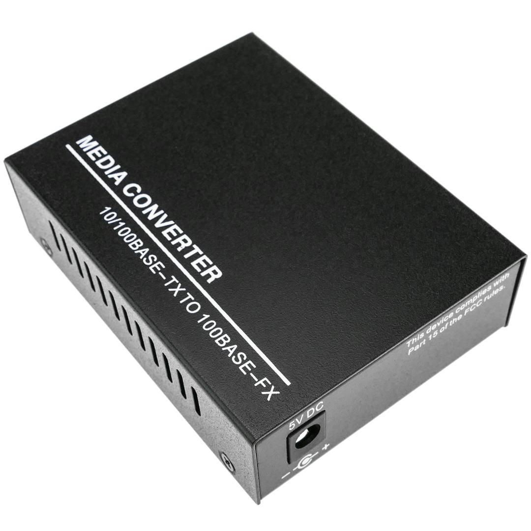 100 Mbps single mode glasvezel converter van SC naar RJ45 op 40 km