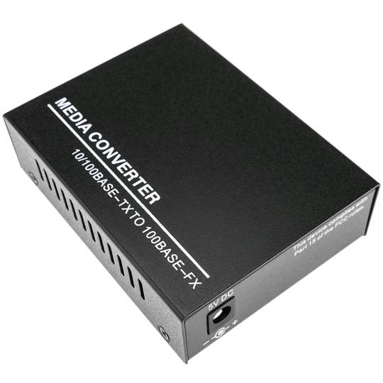 100 Mbps single mode glasvezel converter van SC naar RJ45 op 40 km