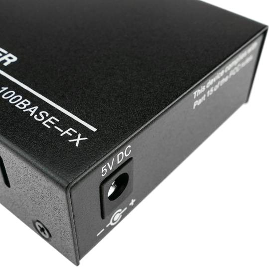 100 Mbps single mode glasvezel converter van SC naar RJ45 op 40 km