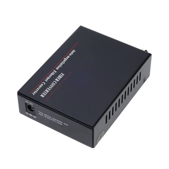 Conversor de fibra óptica 100 Mbps monomodo de ST a RJ45 a 60km simplex 1550nm