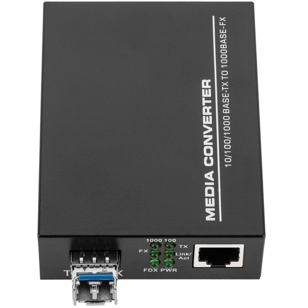 PC/タブレット PC周辺機器 Optical Fiber Converter 100 Mbps RJ45 LC singlemode 30 km - Cablematic