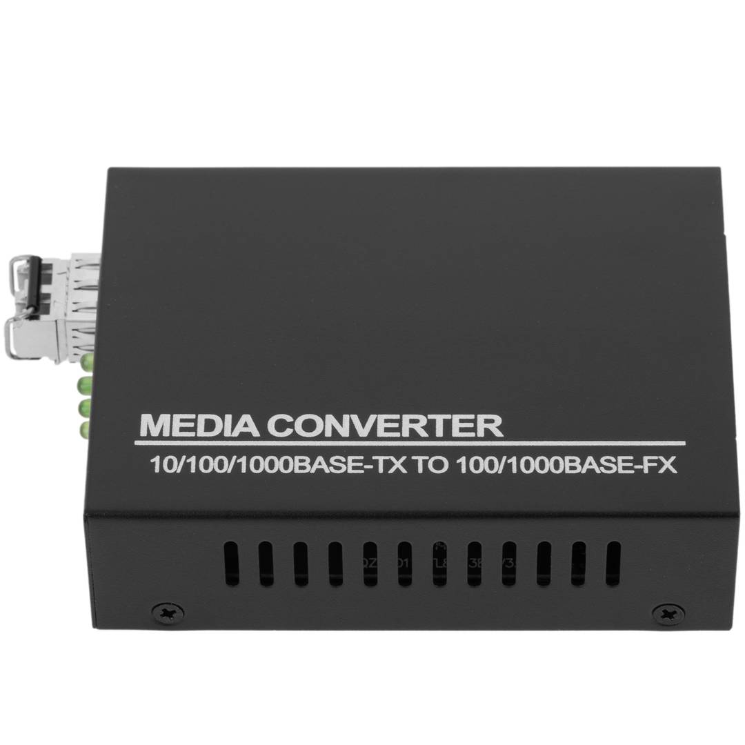 trolley bus Mark down hit Optical fiber converter 1000 Mbps multimode LC to RJ45 at 550m - Cablematic