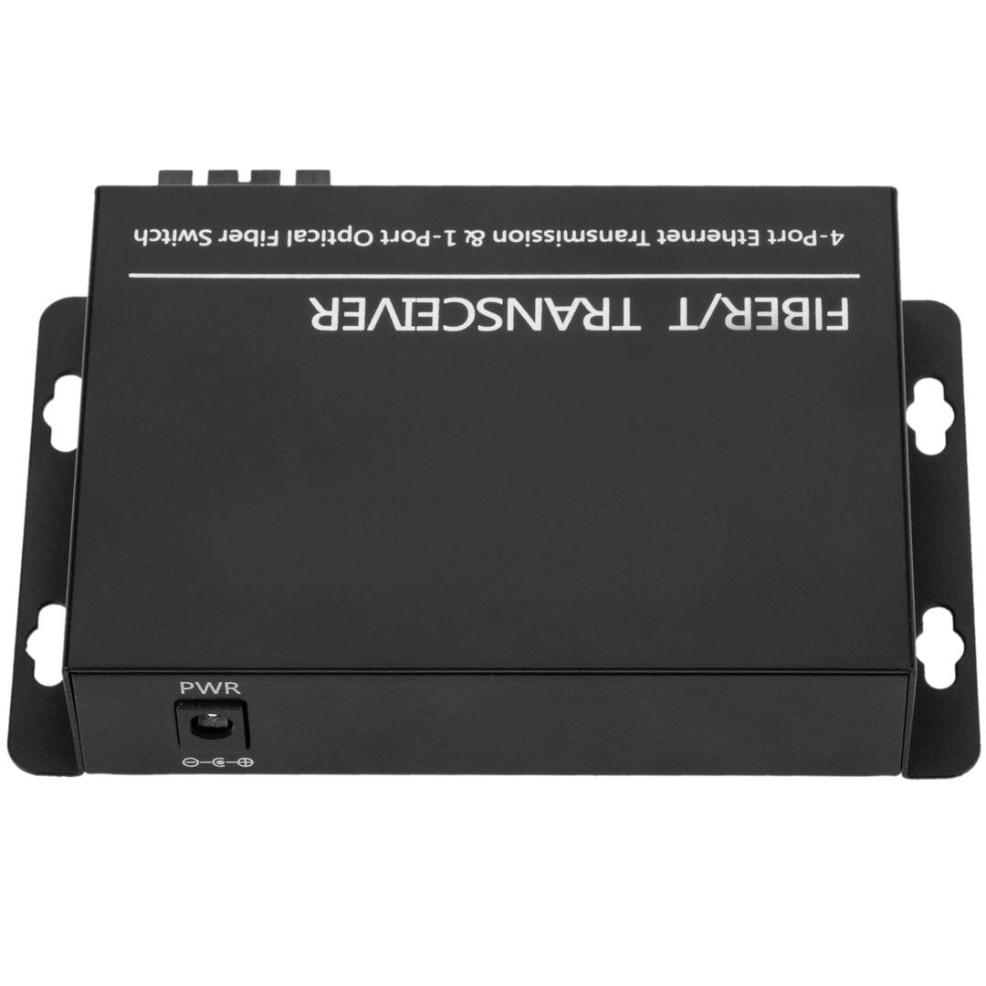 Convertitore di fibra ottica 100Mbps monomodale 4 RJ45 SC 1310nm duplex 40 km