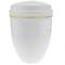 Urna per a cendres crematòries Recordo funerari Vas de metall blanc 160x225 mm