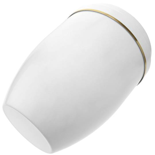 Urna per a cendres crematòries Recordo funerari Vas de metall blanc 160x225 mm