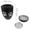 Urna per ceneri crematoria Memoria funebre Vaso di metallo nero 160x225 mm modello di impronta