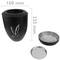 Urna per ceneri crematoria Memoria funebre Vaso di metallo nero 160x225 mm