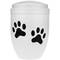 Urna per ceneri crematoria Memoria funebre Vaso di metallo bianco 160x225 mm modello di impronta modello di impronta