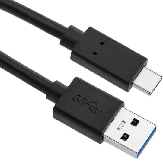 Câble USB-C 3.0 mâle vers USB-A 3.0 mâle 5m - Cablematic