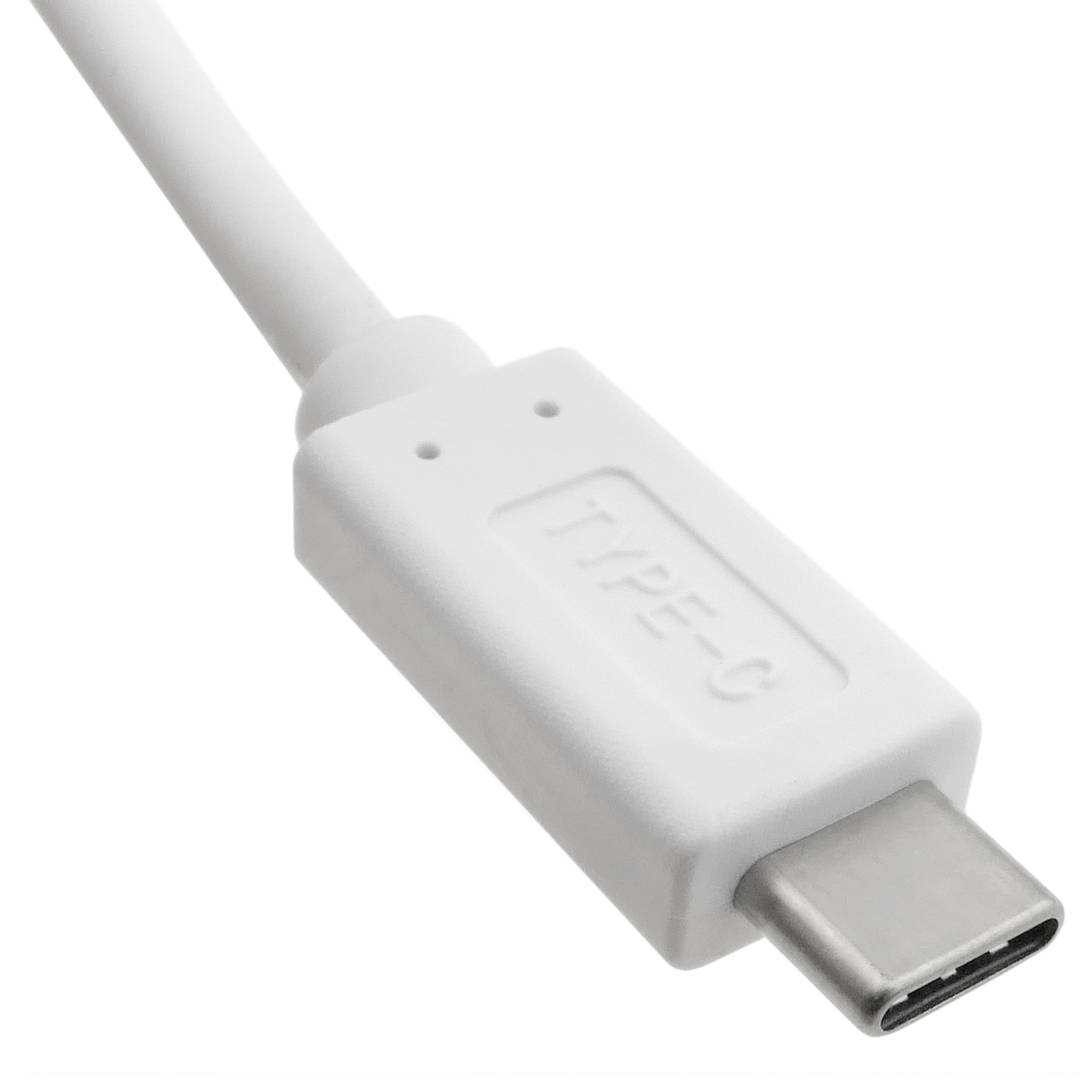 USB-C 3.0 male to USB-A 3.0 male cable 1 m white color