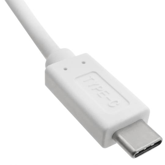 USB-C 3.0 male to USB-A 3.0 male cable 1 m white color