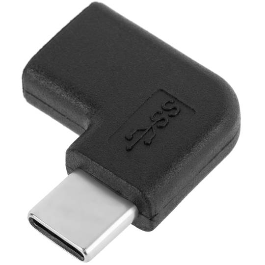 Adaptador de 90 graus USB 3.1 de tipus C mascle a femella