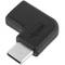 Adaptador de 90 graus USB 3.1 de tipus C mascle a femella