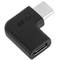 Adaptador de 90 graus USB 3.1 de tipus C mascle a femella