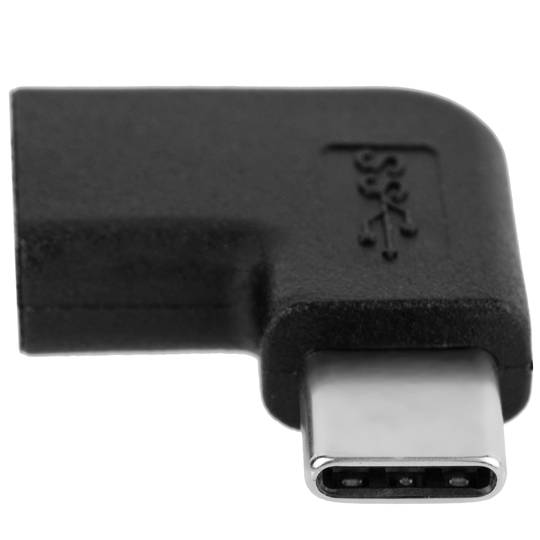 Adaptador de 90 graus USB 3.1 de tipus C mascle a femella